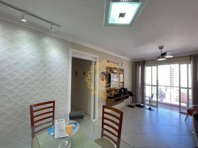 Apartamento no centro de balneário camboriú sc /  com 02 dormitórios, vaga de garagem, mobiliado com acabamento em gesso,