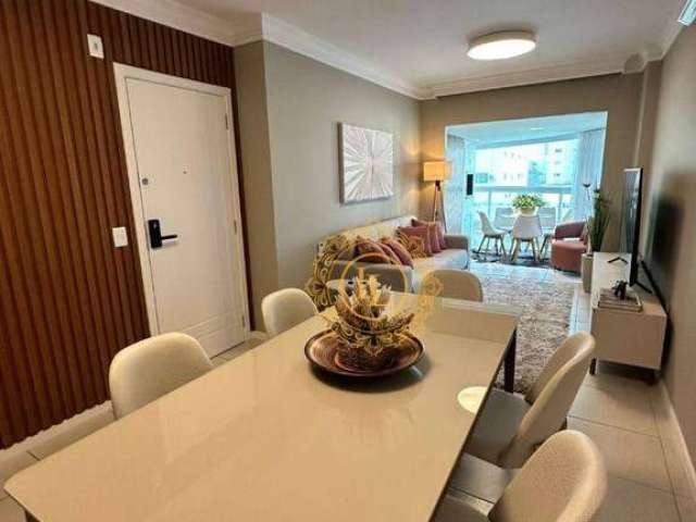 Apartamento decorado com 02 suítes 02 vagas, sacada com churrasqueira carvão , exclente localização em balneário camboriú -sc