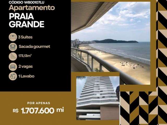 Apartamento Espetacular no bairro da aviação com 3 quartos e frente mar