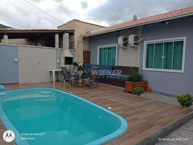 Excelente casa, 3 dorm. (1 ste),  piscina, 2 vgas, Santa Regina, Itajaí - SC