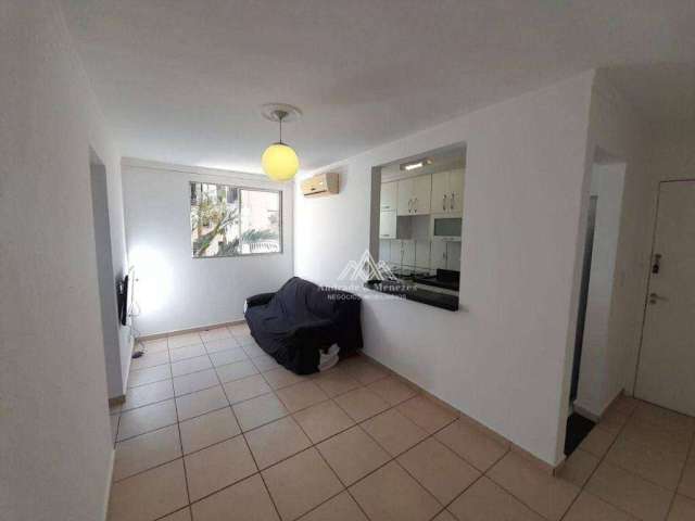 Apartamento com 2 dormitórios para alugar, 46 m² por R$ 1.400/mês - Lagoinha - Ribeirão Preto/SP