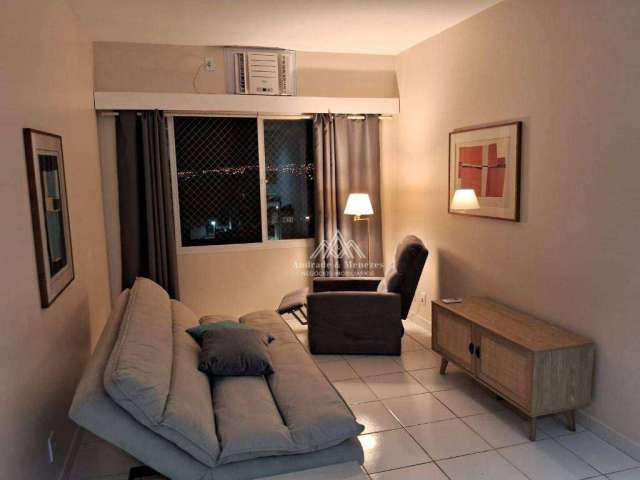 Flat com 1 dormitório para alugar, 45 m² por R$ 3.044,38/mês - Centro - Ribeirão Preto/SP