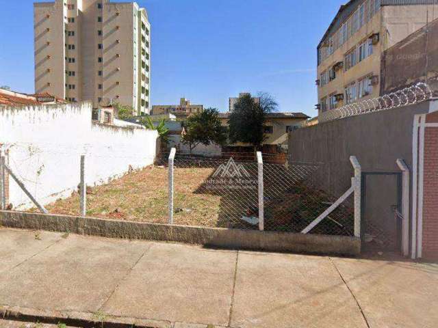 Terreno à venda, 500 m² por R$ 540.000,00 - Centro - Ribeirão Preto/SP