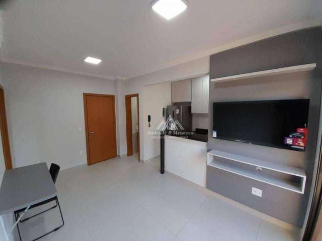 Apartamento com 1 dormitório para alugar, 45 m² por R$ 2.475,00/mês - Jardim Recreio - Ribeirão Preto/SP