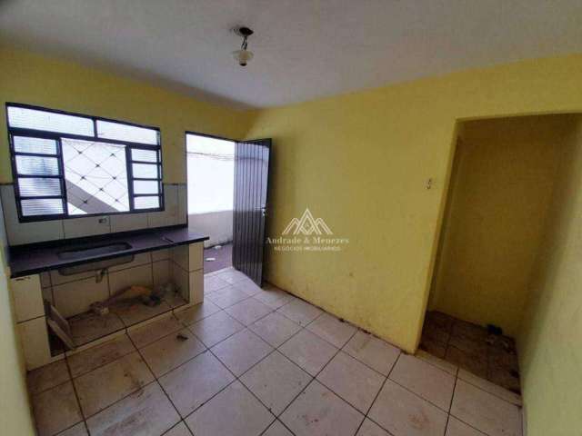 Casa com 1 dormitório para alugar, 35 m² por R$ 570,00/mês - Parque Ribeirão Preto - Ribeirão Preto/SP