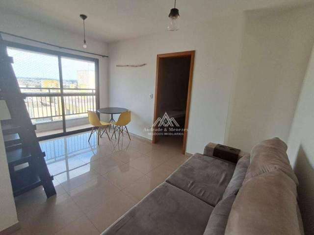 Apartamento com 1 dormitório para alugar, 51 m² por R$ 2.108,61/mês - Vila Ana Maria - Ribeirão Preto/SP