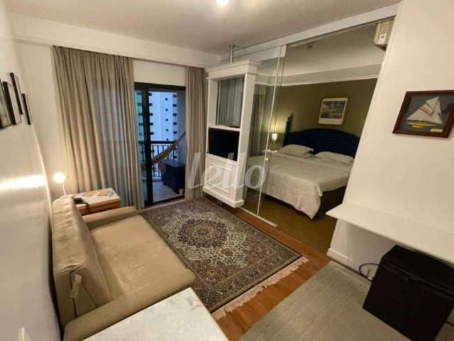 Apartamento com 1 quarto para alugar na Av. Jandira, --, Moema, São Paulo, 31 m2 por R$ 2.200