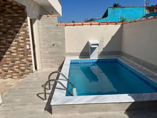 Casa nova com piscina em itanhaém - litoral sul de sp.