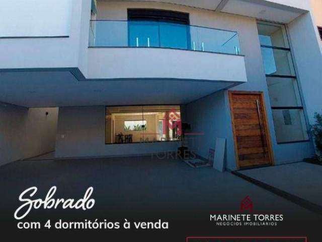 Sobrado com 4 dormitórios à venda, 360 m² por R$ 3.400.000,00 - Parque dos Pássaros - São Bernardo do Campo/SP