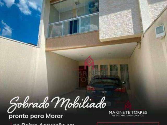 Sobrado com 3 dormitórios à venda, 167 m² por R$ 1.000.000,00 - Assunção - São Bernardo do Campo/SP