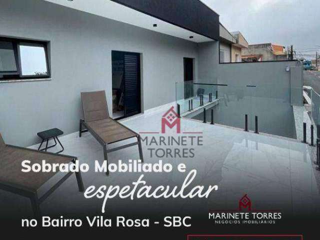 Sobrado com 3 dormitórios à venda, 260 m² por R$ 1.480.000,00 - Vila Rosa - São Bernardo do Campo/SP