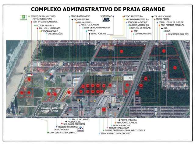 Terreno à venda por R$ 4.000.000,00 - Ocian - Praia Grande/SP