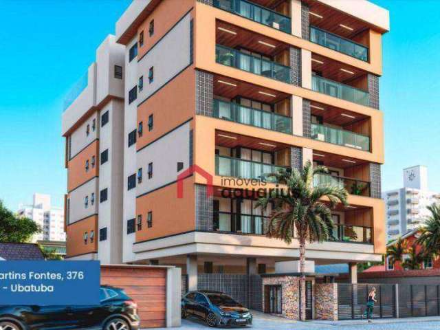 Apartamento com 2 dormitórios à venda, 73 m² - Itaguá - Ubatuba/SP