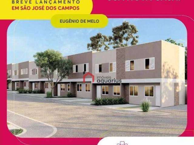 Sobrado com 3 dormitórios à venda, 101 m² por R$ 350.000,00 - Eugênio de Melo - São José dos Campos/SP