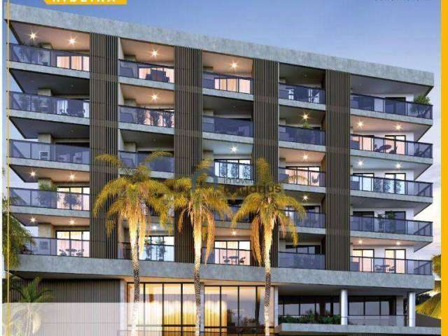 Apartamento no Edificio Mar Ribeira com 1 dormitório à venda, 35 m² por R$ 291.055 - Enseada - Ubatuba/SP