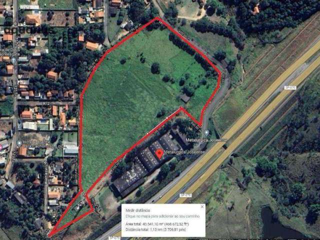 Área Industrial de 40.000 m² no Bairro Putim, em frente a Rod Carvalho Pinto - ótima localização!