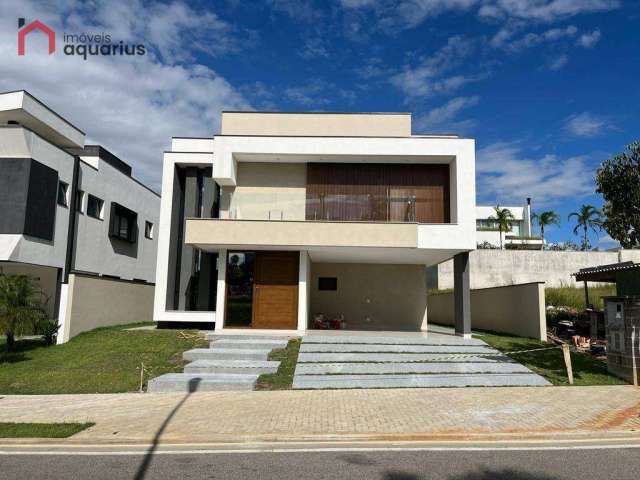 Casa nova na praça do Alphaville II, 5 suítes, 366m² a.c., piscina, à venda por R$ 3.340.000,00