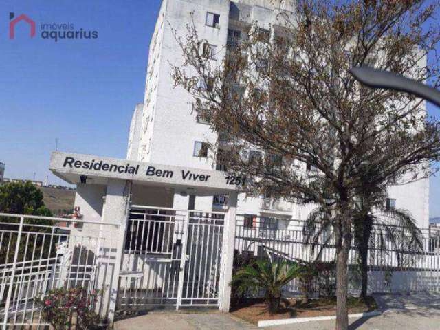 Apartamento no Residencial Bem Viver  com 2 dormitórios à venda, 52 m² por R$ 245.000 - Jardim Americano - São José dos Campos/SP