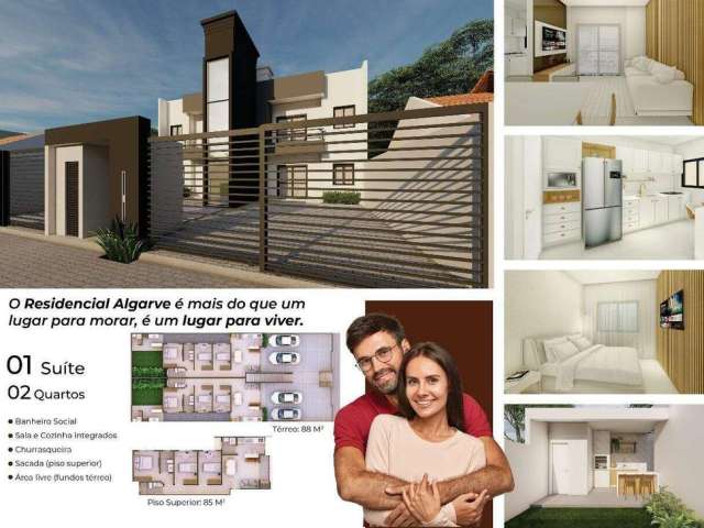 Apartamento 03 quartos - 85m² - residencial algarve