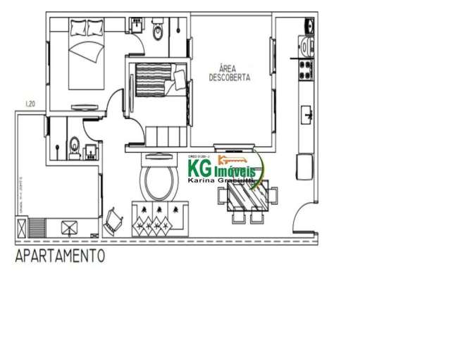 Apartamento 2 dormitórios sendo 1 exclusiva suíte com sacada | 1 vaga - elevador - próximo ao clube aramaçan - vila humaita - santo andré/sp.