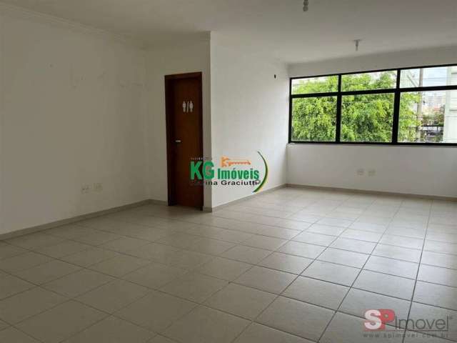 Linda sala comercial | wc privativo | 34 mts - locação - próximo a avenida dom pedro ii - bairro campestre - santo andré/sp.