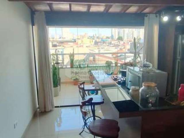 Linda cobertura planejada e decorada | 2 dorm | suíte c/ sacada | espaço gourmet | 2 vagas cobertas - 108 mts - a venda - r$ 515.00,00 - bom pastor - santo andré/sp.