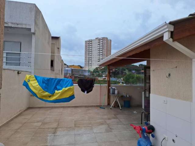 Linda cobertura | 2 dorm | coz planejada | espaço gourmet | quintal | 1 vaga - 96 mts - a venda - r$ 420.000,00 - vila guarani/humaitá - santo andré/sp.