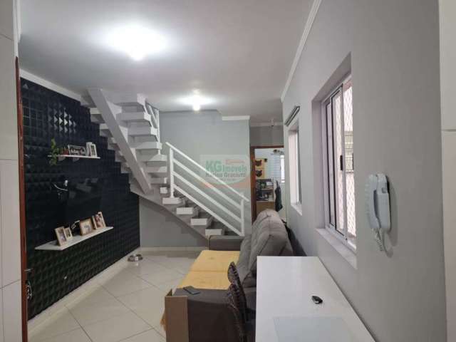 Linda cobertura | 2 dormts sendo 1 planejado | área gourmet | 1 vaga de garagem - 96 mts - a venda/permuta - r$ 369.000,00 - jardim ipanema - santo andré/sp.