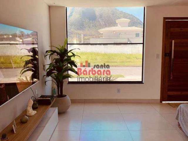 Casa em condomínio fechado com 3 quartos à venda na Estrada Oscar Vieira da Costa Júnior, Cajueiros (Itaipuaçu), Maricá, 360 m2 por R$ 785.000