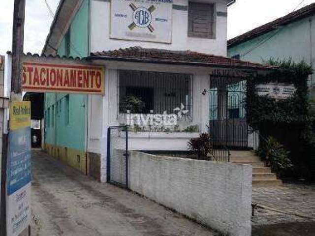 Terreno, com aproximadamente 638m², localizado no bairro do Gonzaga em Santos/SP.