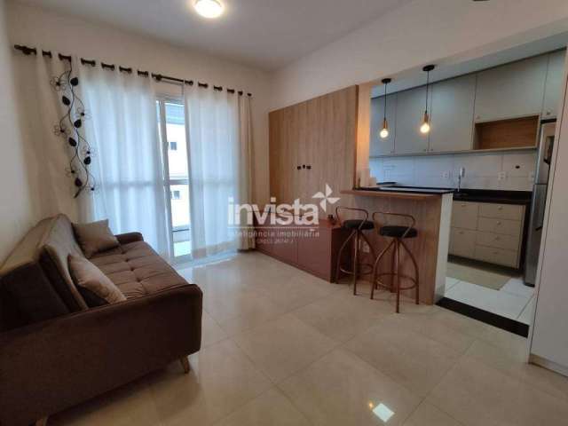 Apartamento 1 dormitório suíte no Embaré com vista mar