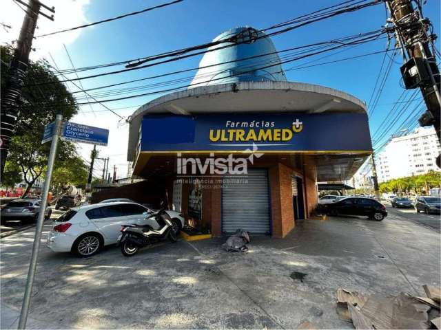 Loja de esquina no bairro da Pompeia em santos