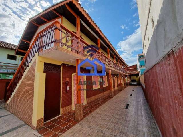 Pousada Praia da Maranduba com 12 apartamentos e 7 suítes, com 1 quarto, cozinha, banheiro - Ubatub