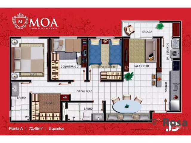 Apartamento para venda MORADA DO OURO II Cuiabá - 24927