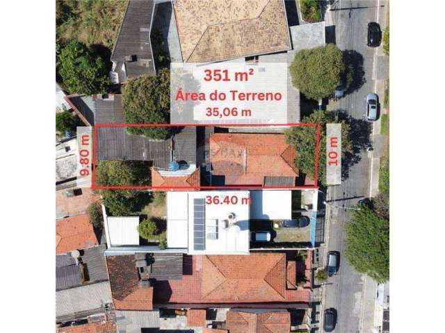 Venda de Terreno no Butantã com 351 m², Rua Dr. Cícero de Alencar, 265, R$ 950.000,00, próximo do Metrô Butantã.