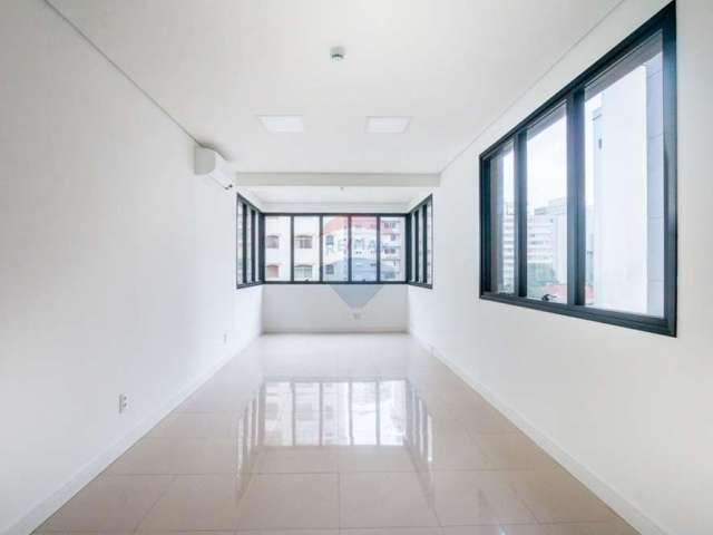 Vende sala comercial, rua Conselheiro Brotero 860, conj 33, 25m², R$298.000, sala, lavabo, 1 vaga, ar condicionado.