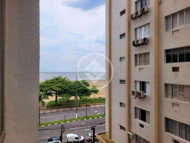 Apartamento de 1 quarto, com 54 m², na quadra da praia, com vista lateral, no Gonzaga. codigo: 89412