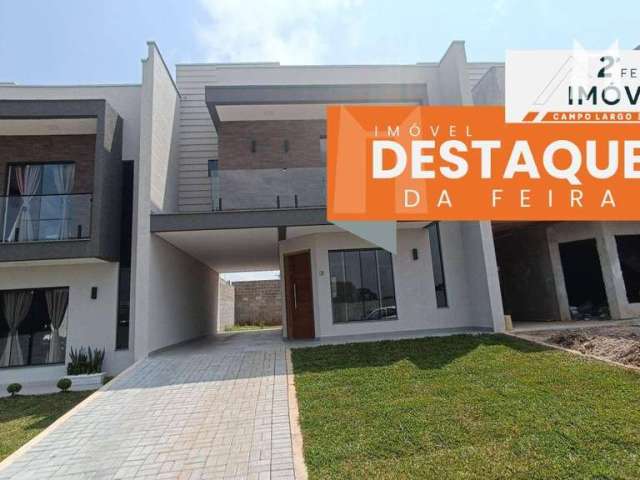 Sobrado com 3 dormitórios à venda, 127 m² por R$ 545.000,00 - Águas Claras - Campo Largo/PR