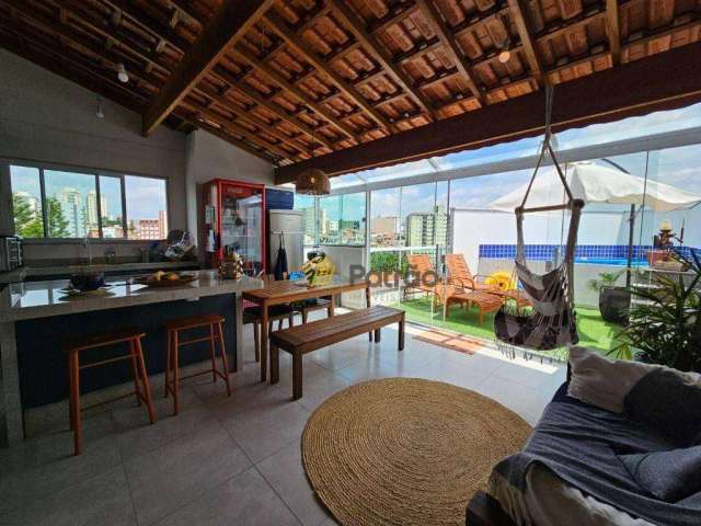 Cobertura Duplex no Campestre com 2 dormitórios à venda, 117 m² por R$ 850.000 - Prédio com elevador