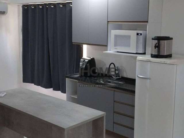 Studio MOBILIADO, com 20m², para locação, Cambuí/ Campinas. Valor mensal do pacote: R$ 2.700,00