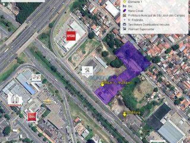 Terreno, 9293 m² - venda por R$ 17.000.000,00 ou aluguel por R$ 50.454,52/mês - Vila Nair - São José dos Campos/SP