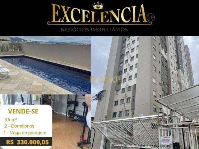 Apartamento com 2 dormitórios à venda, 45 m² por R$ 330.000 - Tucuruvi - São Paulo/SP