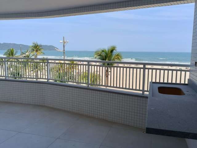 Apartamento alto padrão com 2 dormitórios frente á praia com vista mar na Guilhermina.