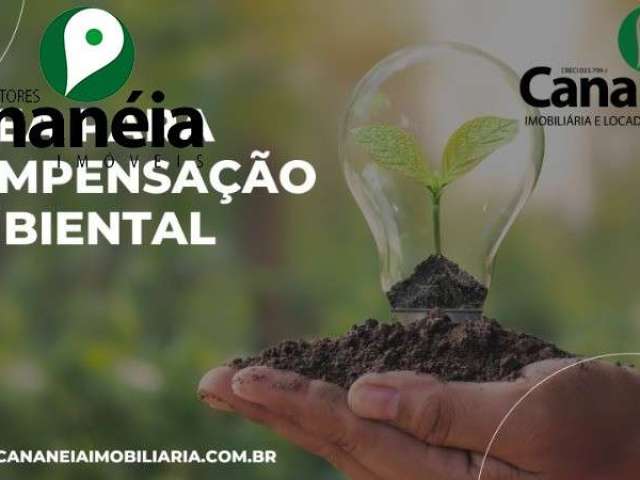 Área para compensação ambiental dentro do parque em Cananéia/SP