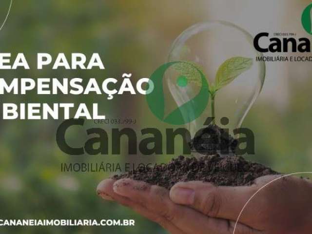 Área para compensação ambiental dentro do parque em Cananéia/SP