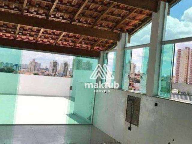 Cobertura com 3 dormitórios à venda, 136 m² por R$ 695.000,00 - Vila Valparaíso - Santo André/SP