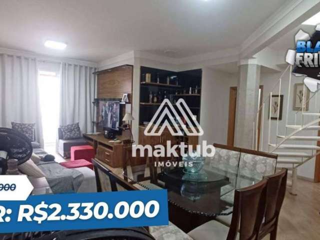 Cobertura com 4 dormitórios à venda, 340 m² por R$ 2.330.000,00 - Vila Assunção - Santo André/SP