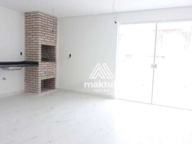 Cobertura com 3 dormitórios à venda, 156 m² por R$ 775.000,00 - Campestre - Santo André/SP