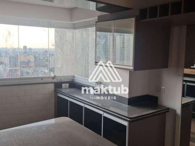 Apartamento Triplex com 3 dormitórios para alugar, 198 m² por R$ 8.500,01/mês - Campestre - Santo André/SP