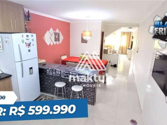 Sobrado com 3 dormitórios à venda, 140 m² por R$ 599.990,00 - Jardim Stella - Santo André/SP